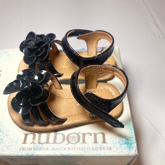 Nuborn Dahlia Sandal Black Patent Leather Size 3M - Picture 4 of 9